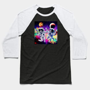 Floating Space Cats! Baseball T-Shirt